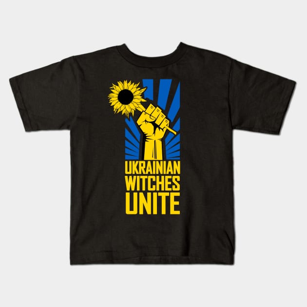 Ukraine Sunflower Kids T-Shirt by chjannet